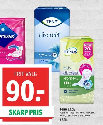 SPAR Tena Lady tilbud