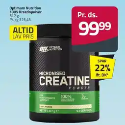 Fleggaard Optimum Nutrition 100% Kreatinpulver tilbud