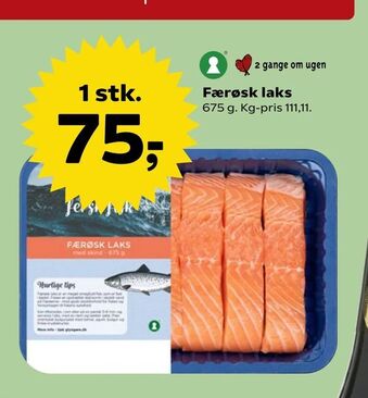 SuperBrugsen Færøsk laks tilbud