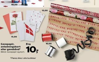 Gavepapir, anledningskort eller gavebånd