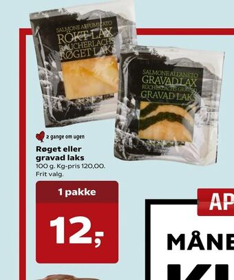 SuperBrugsen Røget eller gravad laks tilbud