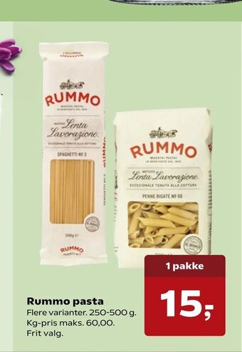 SuperBrugsen Rummo pasta tilbud