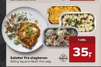 SuperBrugsen Salater fra slagteren tilbud