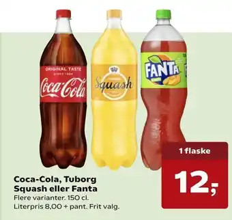 SuperBrugsen Coca-Cola, Tuborg Squash eller Fanta tilbud