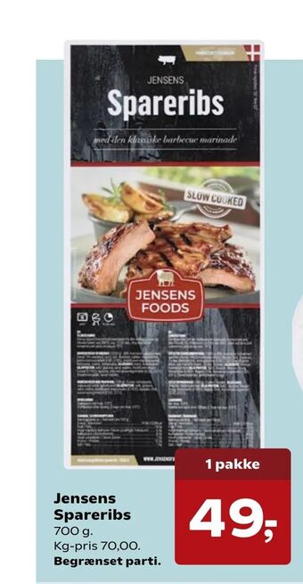 SuperBrugsen Jensens Spareribs tilbud