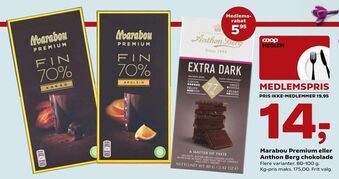 SuperBrugsen Marabou Premium eller Anthon Berg chokolade tilbud