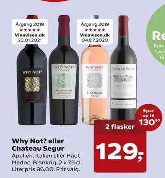 SuperBrugsen Why Not? eller Chateau Segur tilbud