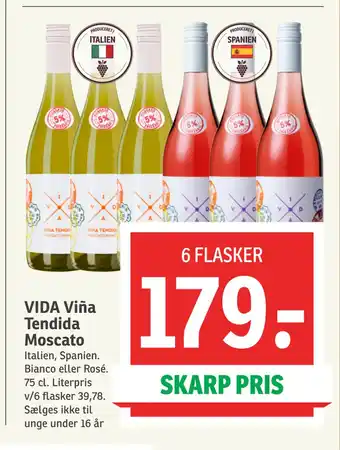 SPAR VIDA Viña Tendida Moscato tilbud