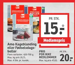 SPAR Amo Kageblanding eller Fødselsdagsboller tilbud