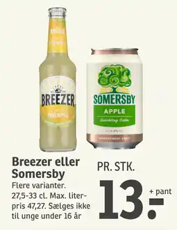 SPAR Breezer eller Somersby tilbud