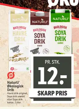 SPAR Naturli’ Økologisk Drik tilbud