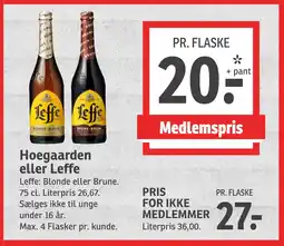 SPAR Hoegaarden eller Leffe tilbud