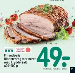 REMA 1000 Frilandsgris Ribbenssteg marineret med kryddersalt 600-900 g tilbud
