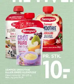 SEMPER SMOOTHIE ELLER GRØD KLEMPOSE