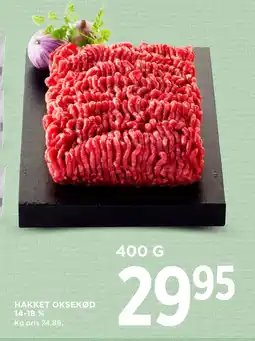 MENY HAKKET OKSEKØD 14-18 % tilbud