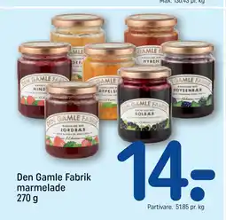 REMA 1000 Den Gamle Fabrik marmelade 270 g tilbud