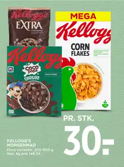 MENY KELLOGG’S MORGENMAD tilbud