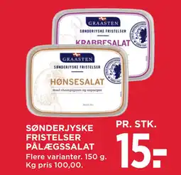 MENY SØNDERJYSKE FRISTELSER PÅLÆGSSALAT tilbud