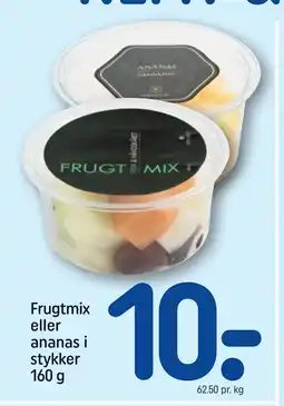 REMA 1000 Frugtmix eller ananas i stykker 160 g tilbud