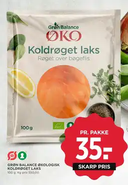 MENY GRØN BALANCE ØKOLOGISK KOLDRØGET LAKS tilbud