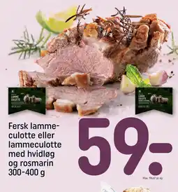 REMA 1000 Fersk lammeculotte eller lammeculotte med hvidløg tilbud