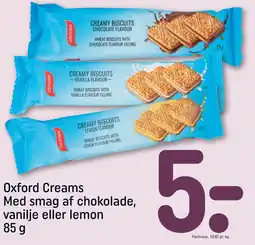 Oxford Creams Med smag af chokolade, vanilje eller lemon 85 g