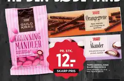 MENY TOMS CHOKOLADER ELLER GULDKNAS tilbud