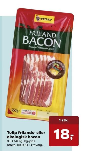 SuperBrugsen Tulip frilands- eller økologisk bacon tilbud