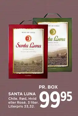 MENY SANTA LUNA tilbud
