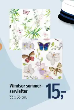Føtex Windsor sommerservietter tilbud
