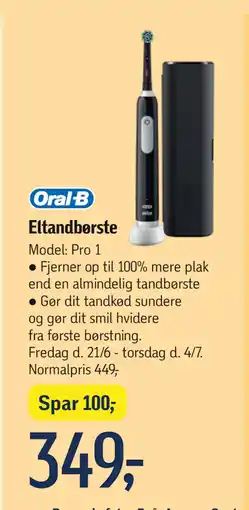 Føtex Eltandbørste tilbud