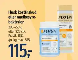 Føtex Husk kosttilskud eller mælkesyrebakterier tilbud