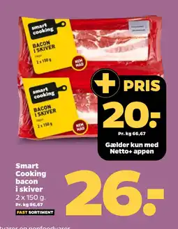 Netto Smart Cooking bacon i skiver tilbud