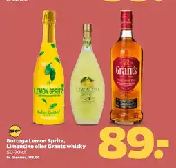 Bottega Lemon Spritz, Limoncino eller Grants whisky