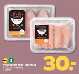 Netto Kyllingefilet eller -inderfilet tilbud