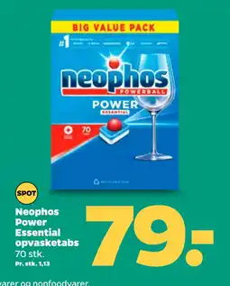 Netto Neophos Power Essential opvasketabs tilbud