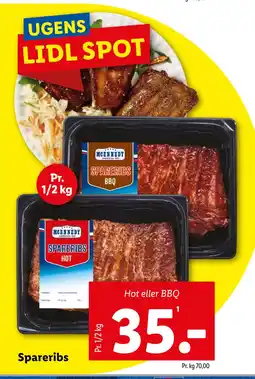 Lidl Spareribs tilbud