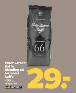 Peter Larsen Kaffe blanding 66 formalet kaffe