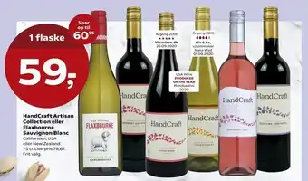 SuperBrugsen HandCraft Artisan Collection eller Flaxbourne Sauvignon Blanc tilbud