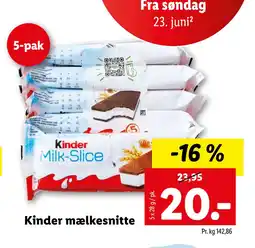 Kinder mælkesnitte