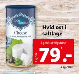 Lidl Hvid ost i saltlage tilbud