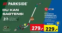 Batteridreven multiklipper med teleskopskaft 12 V