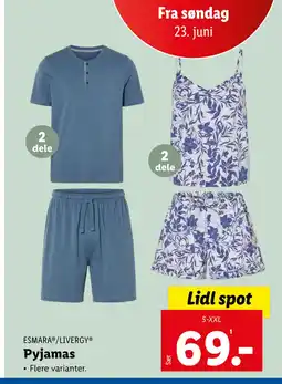 Lidl Pyjamas tilbud