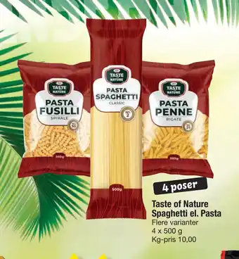 Fakta Tyskland Taste of Nature Spaghetti el. Pasta tilbud