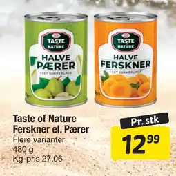 Fakta Tyskland Taste of Nature Ferskner el. Pærer tilbud