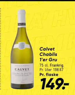 Bilka Calvet Chablis 1'er Gru tilbud