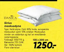 Bilka Sirius moskusdyne tilbud