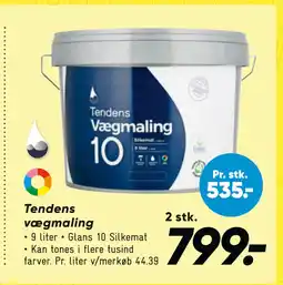 Bilka Tendens vægmaling tilbud