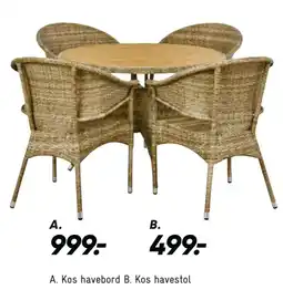 Bilka Kos havestol tilbud