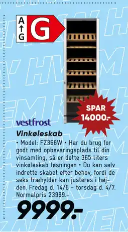 Bilka Vinkøleskab tilbud